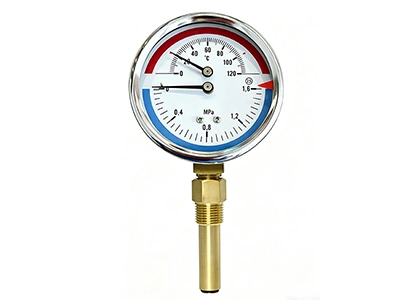Bottom Mount Thermo-Manometer