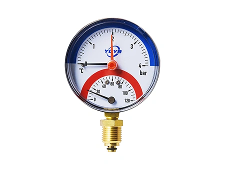 Snap-in Bezel Panel-Mount Thermo-Manometer (Radial)