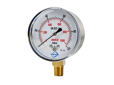 Low Pressure Capsule Gauge (Bottom Connection)